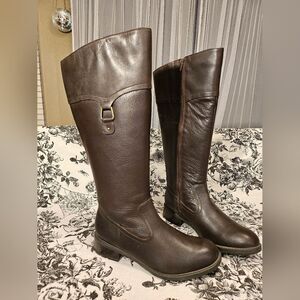 Clarks Women's Swansea Bridge Brown Leather Riding Boot